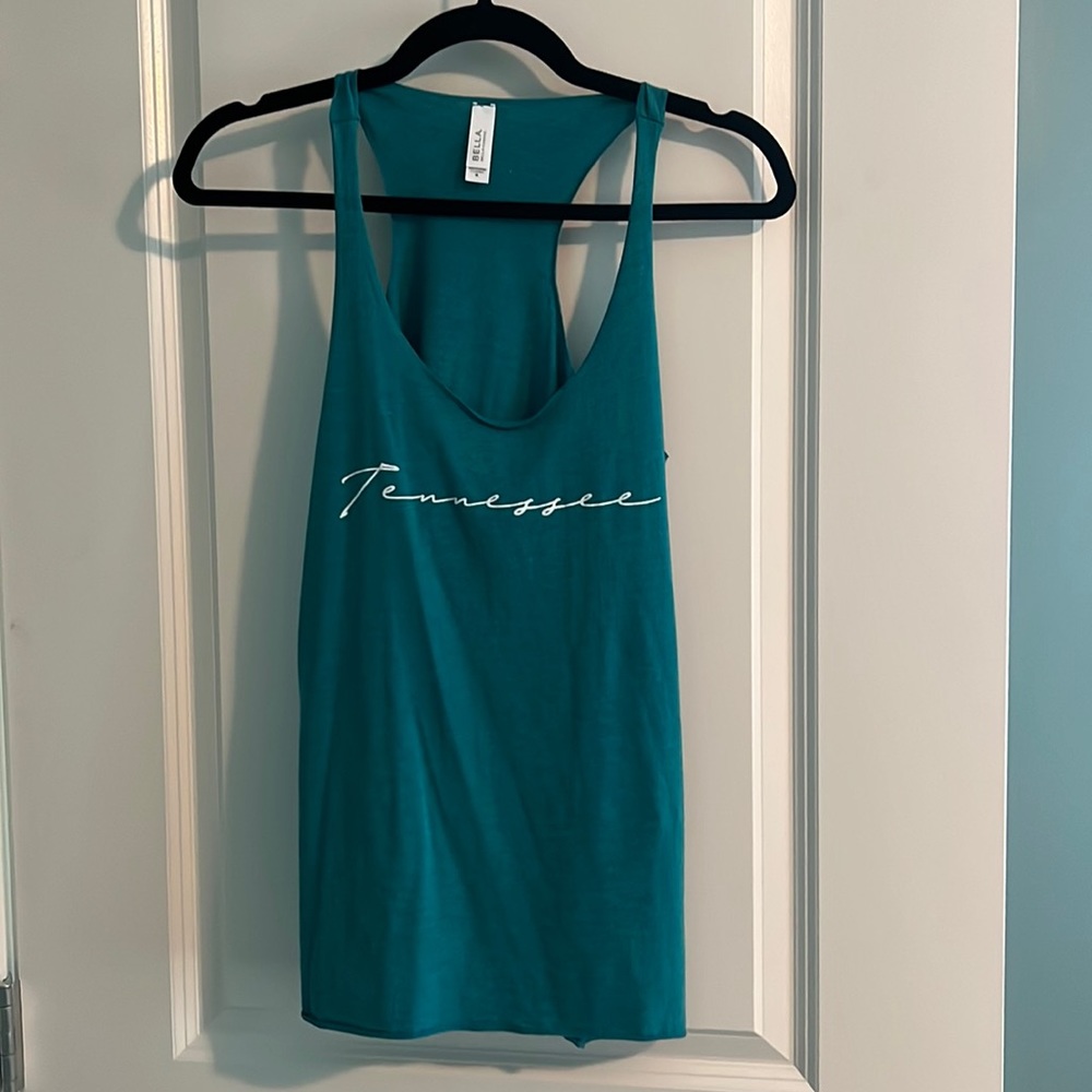 NWOT Womens' Bella Canvas Blue Tennessee Tank Size Medium - Picture 2 of 5